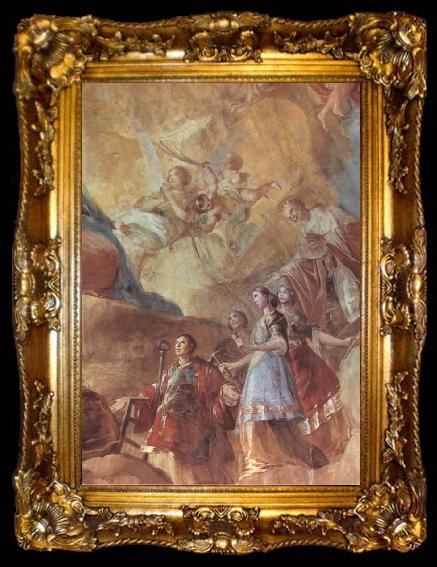 framed  Francisco Goya Detail of Mary Queen of Martyrs, ta009-2